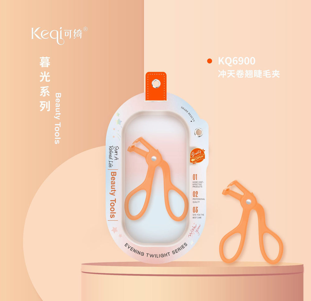 Keqi comfy basics wide-angle duck tongue eyelash curler fits eyelids, curls and long-lasting hair-styling with adhesive strips, beauty tools