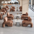 Accessible luxury reception negotiation table and chair negotiation table and chair combination office sofa commercial shop robot pistol sofa chair