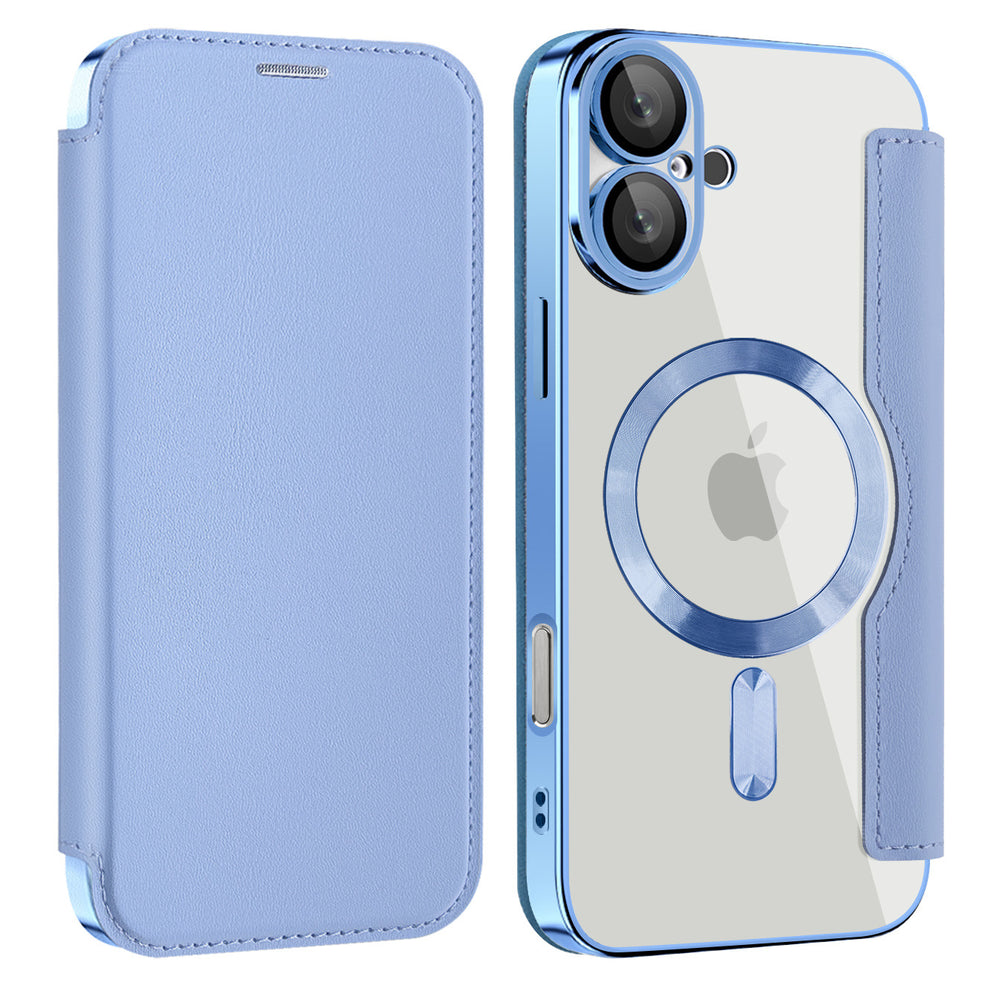 Popular apple 16plus flip leather case mobile phone case iphone15 magnetic anti-fall 13 protective cover cross-border