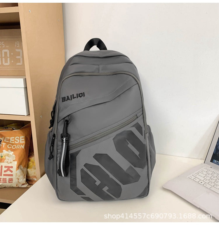 Schoolbag for junior high school students, large capacity, wear-resistant, urban casual style, large capacity, wear-resistant, business trip, backpack