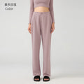 Fall and wintercasualstraight-leg pants air layer running sports yoga pants women's looseslimming lookloose pants daw167