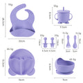 Purple 8-piece set (with ears)