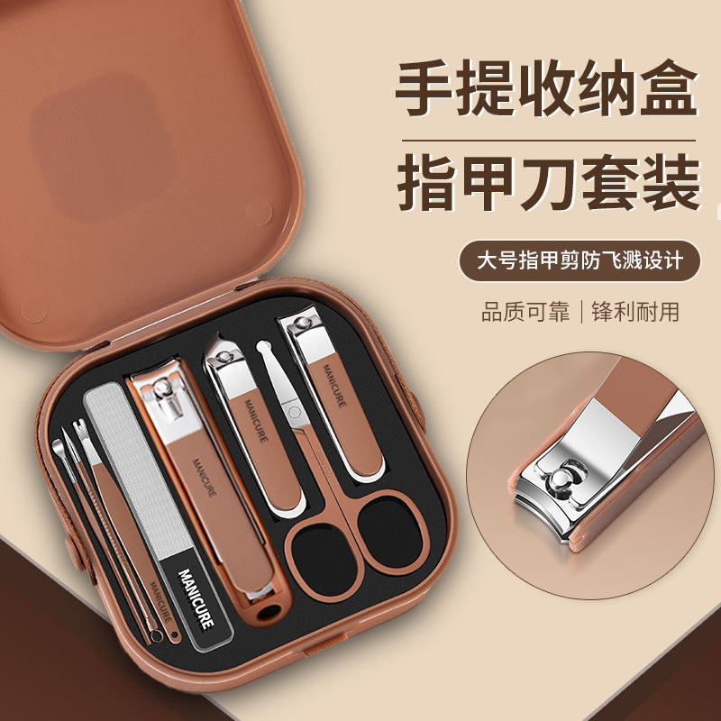 portable anti-splash nail clipper set beauty manicure nail clipper set manicure tool set complete set