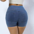 Influencer-approved, new high-waisted peach lift workout shorts for women. these figure-hugging, slimming, and stretchy yoga shorts are perfect for your next workout