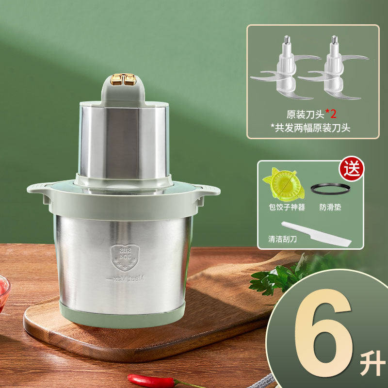 New 6l electric meat grinder - household multifunctional 8l food processor, mixer, and meat stuffing machine - chili grinder - wholesale