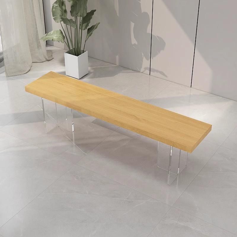 Acrylic suspended bench solid wood shoe changing stool door for home small apartment entrance shoe stool cloakroom stool