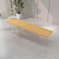 Acrylic suspended bench solid wood shoe changing stool door for home small apartment entrance shoe stool cloakroom stool