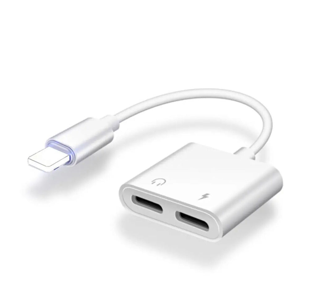 Suitable for apple iphone headphone conversion cable two-in-one 3.5mm to lightning audio charging adapter