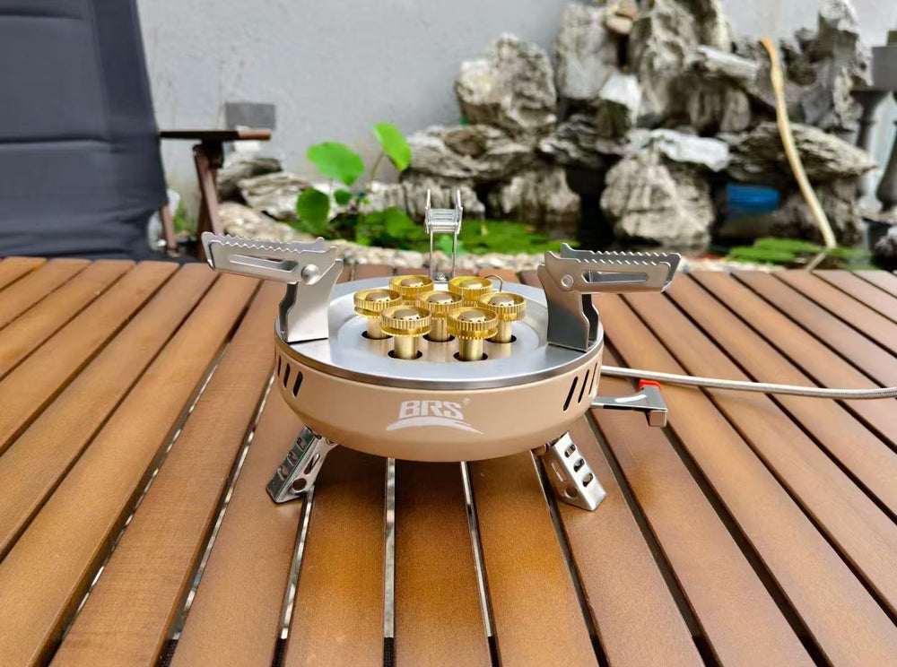 Brother jiedeng brs-207 seven-star outdoor stove brs-203 cassette stove fierce fire portable camping style liquefied gas stove