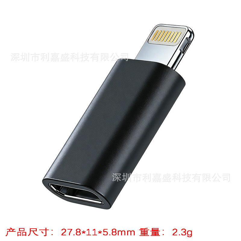 Type-c to lightning adapter for iphone 15 charging, android v8 data, micro usb conversion