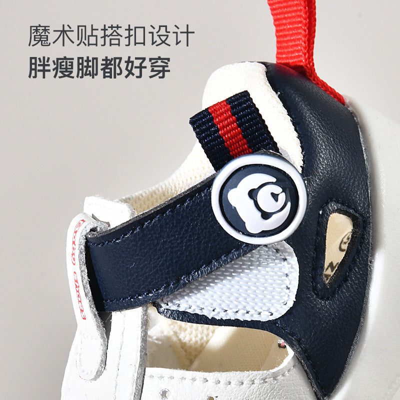 Baby sandals for boys, summer infant first walker shoes, 0-1-2 years old, soft sole baby and toddler functional shoes for girls