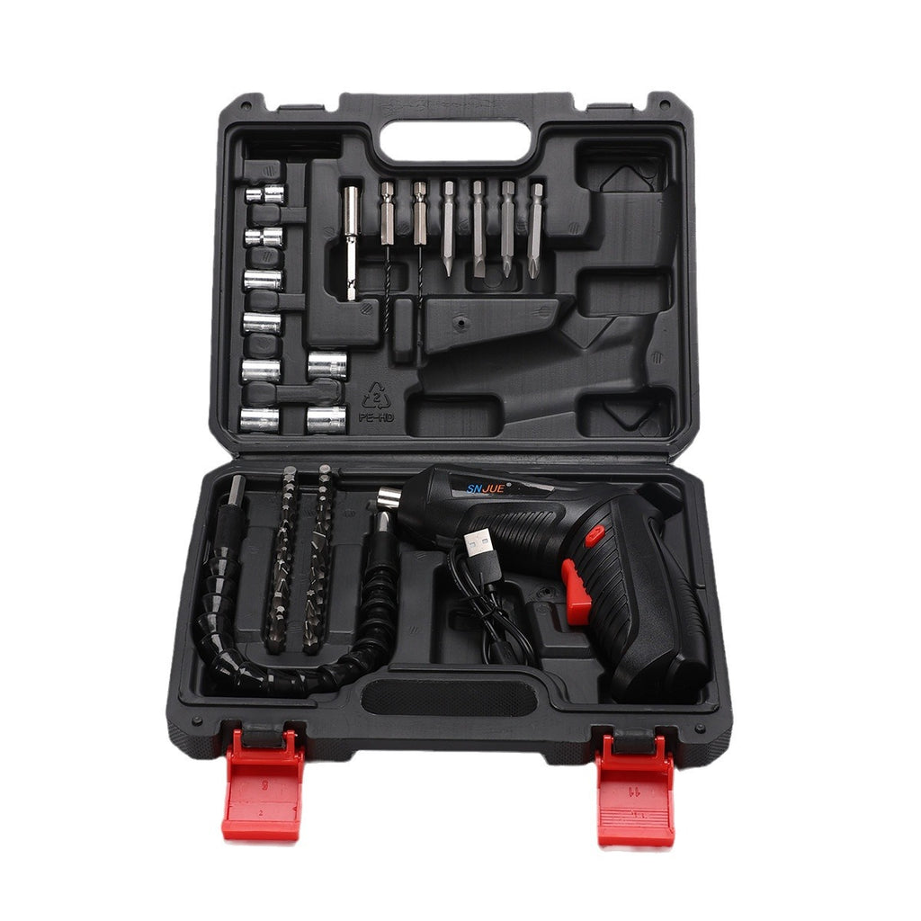 47-piece set, electric screwdriver set, multi-functional rechargeable hand drill, toolbox set, electric drill set