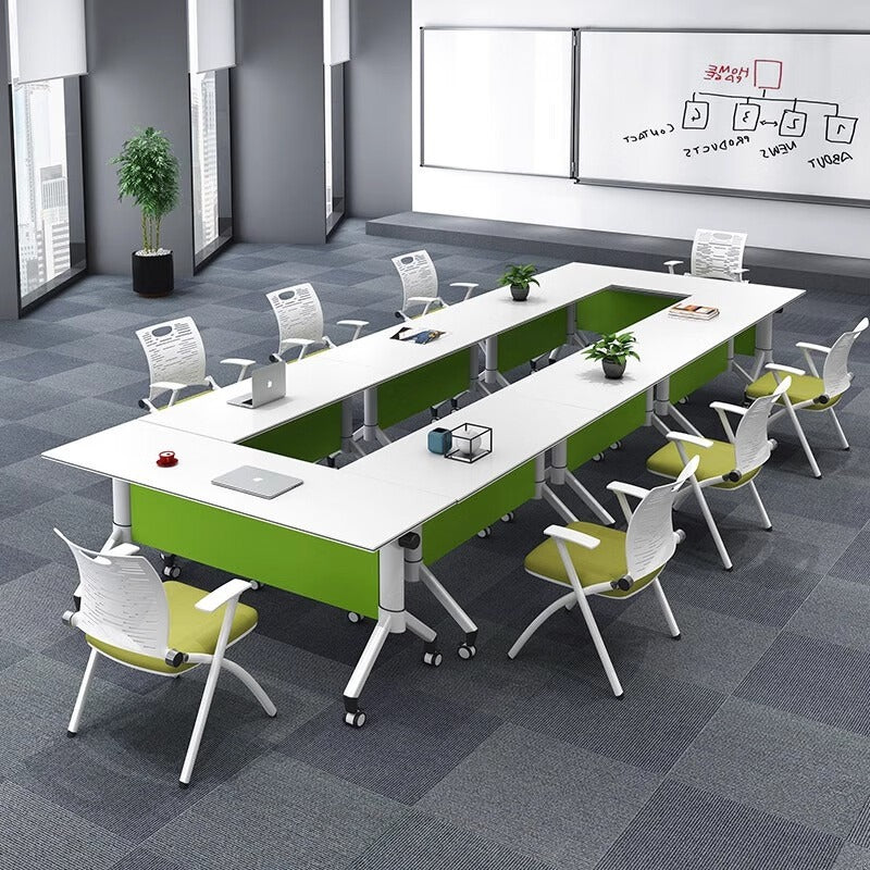Saint li folding conference table bench table movable training institution tutoring class desks and chairs bench table