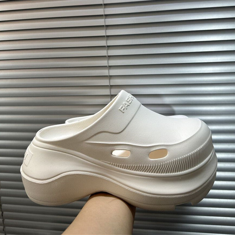 8cm thick sole baotou half slippers women's student summer 2026new arrivalsummer outing sandals outwear wholesale