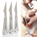 Thickened stainless steel plucking clip for home kitchen multi-functional chicken, duck, goose, pig hair clip oblique plucking device fish bone clip