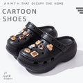 Thick sole crocs women's toe cap non-slip deodorizing filter not tired feet summer 2025new arrivalfashion slippers women's outwear