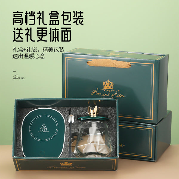 Thermostatic cup gift box set 55-degree warm cup gift cup opening event glass small gift water cup