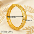 Vintage twisted rope gold-plated bangle - southeast asian & middle eastern wedding style, fine gold bracelet - live stream source, wholesale from manufacturer