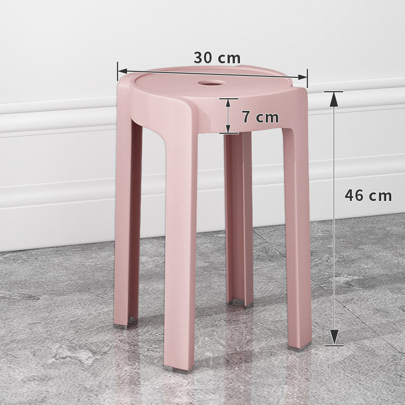 Thickened plastic stoolfor home stackable dining table bench long sitting comfortable chair windmill stool plastic round stool