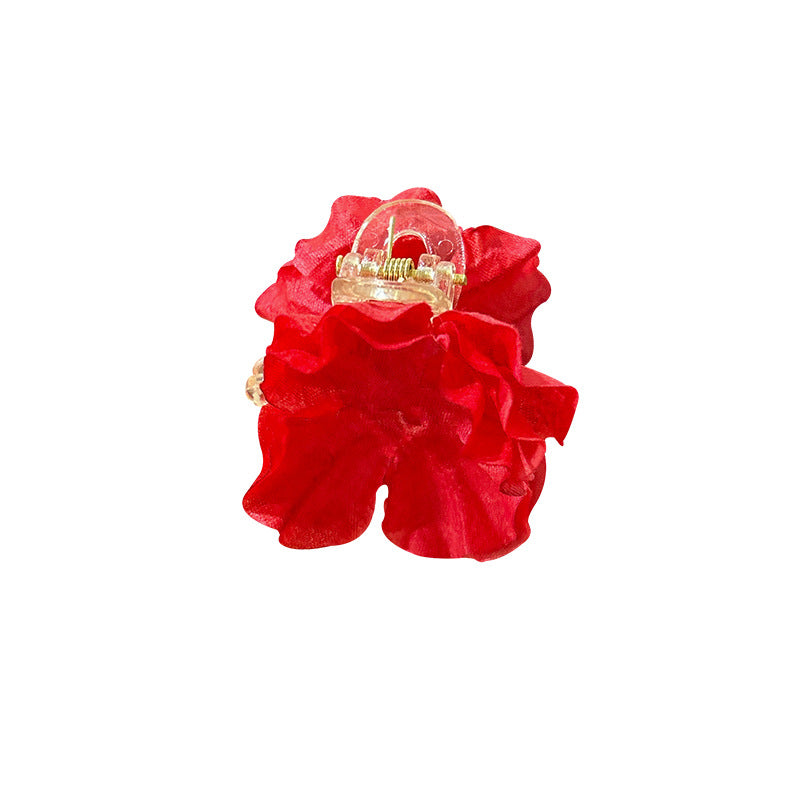 Forest style flower hairpin for women's back of head half-tied hair clip elegantclassy headwear medium shark clip hair accessories