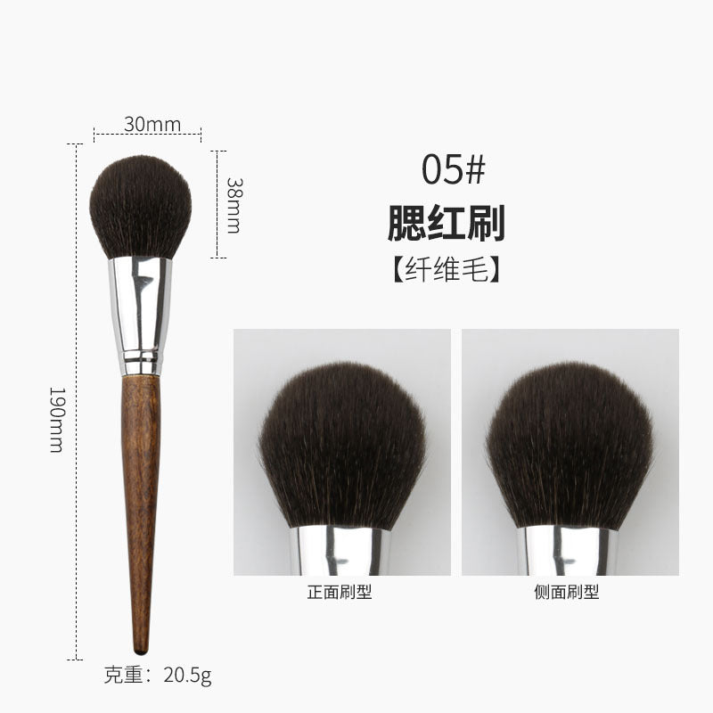 Professional makeup brush set with wooden handles - cangzhou full set: soft blush brush, foundation brush, contour brush, eyeshadow brush, and more