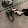 Thick sole toe sandals women's 2026 summernew arrivaloutwearfashionclassy fairy style cross beach sandals