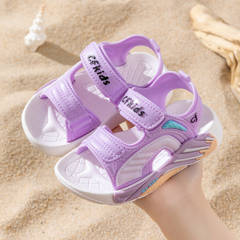 Kids' sandals: new  summer collection - non-slip, soft-soled, velcro-closure sandals for girls (toddler to big kid) - perfect for beach and everyday wear