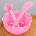Beauty mask mixing tool set - includes bowl, spatula, spoon, plastic bowl, measuring spoon, stirring stick, 10ml spoon, spa application three-piece set