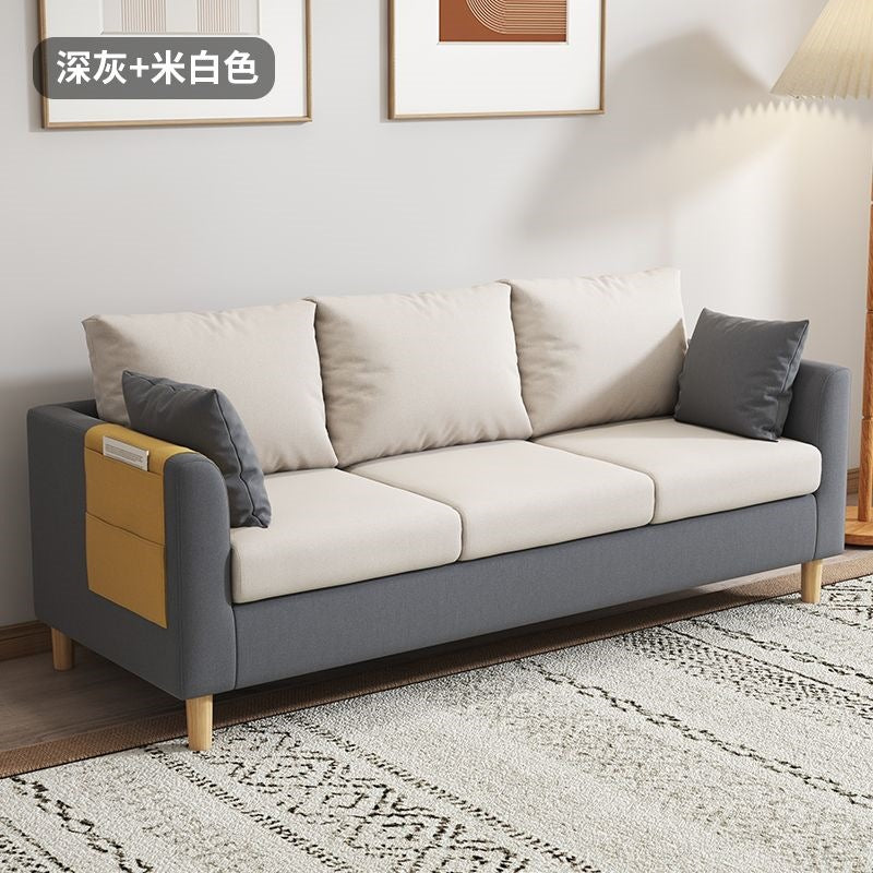 Bedroom double sofa small apartment scandinaviancasual modern economical rental house living room popular small sofa