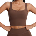 Lulu-inspired lycra sports bra for women - shockproof, butter-soft, running, fitness, and yoga vest with padded cups