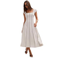 Zr wholesale foreign trade: european and american style women's fashion printed sexy backless slim-fit casual camisole maxi dress