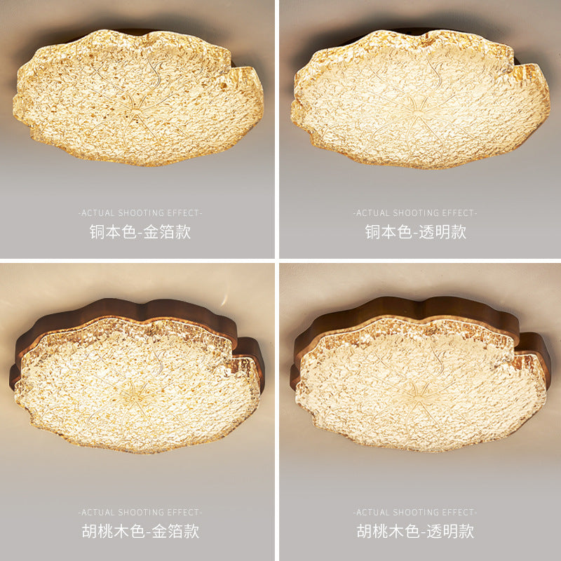 Bedroom light New high-end light luxury resin ceiling light Full spectrum eye protection Simple modern master bedroom room lighting