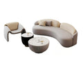 Cream style sofa small apartment living room b&b beauty salon clothing store rest area reception office coffee table combination