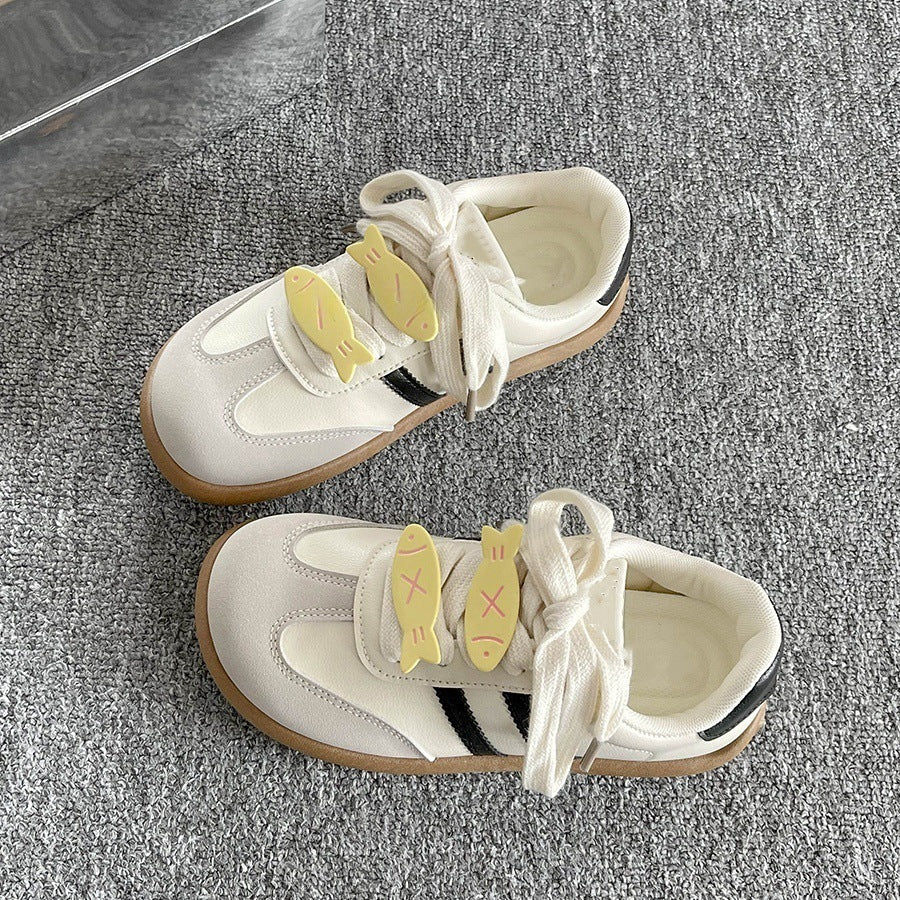 Autumthick solewhite shoes women's 2025new arrival women's easiest for match breathable trendychic shoes retro german training shoes