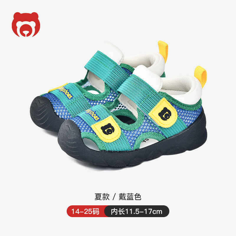 Toddler shoes for boys, summer sandals, infant soft-soled functional cartoon shoes, baby shoes for ages 1-3, children's shoes