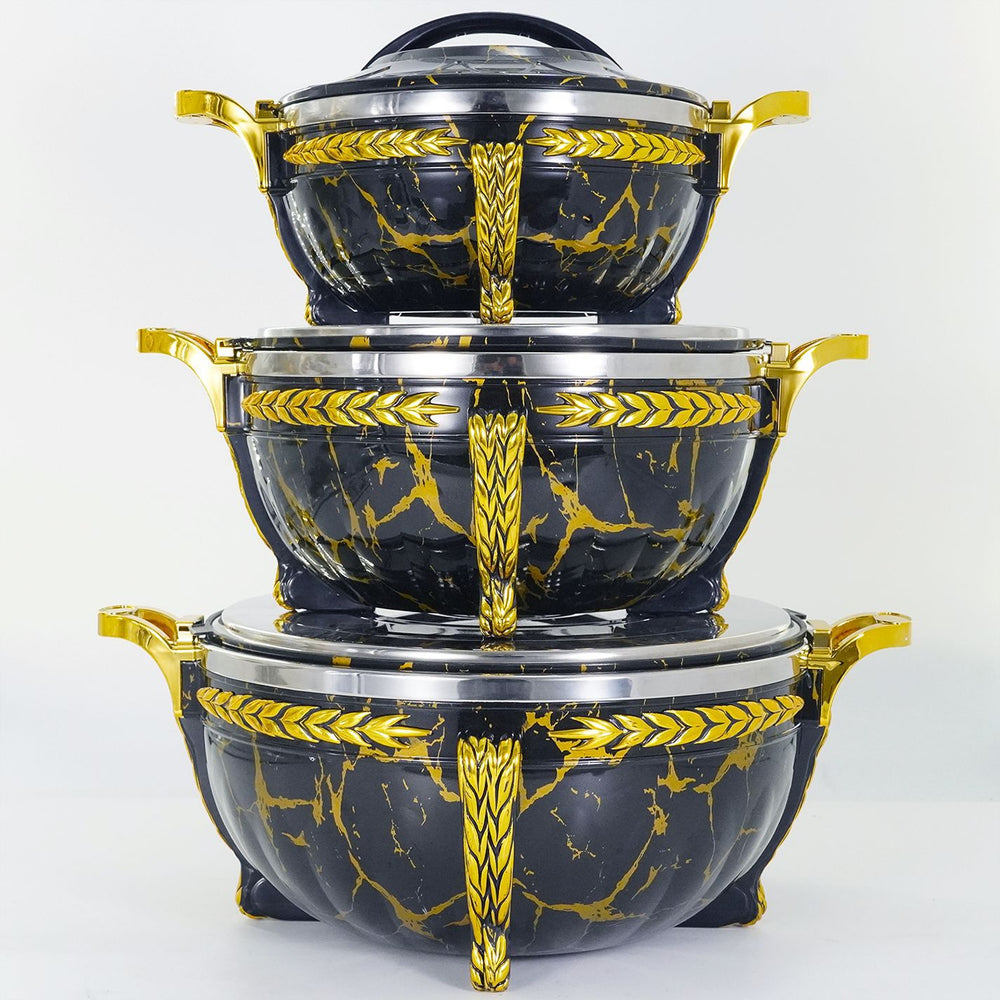 Factory direct sales cross-border hot-selling stainless steel insulation bucket white stone pattern black stone pattern light gold handle classic cross-border hot-selling