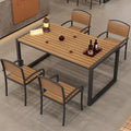 Industrial-style outdoor camping bar, chill music bar, bistro, bbq restaurant, cafe, bubble tea shop table and chair set