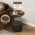 Accessible luxury sofa coffee table movable coffee table small apartment casual bedroom bedside study storage rack balcony round table