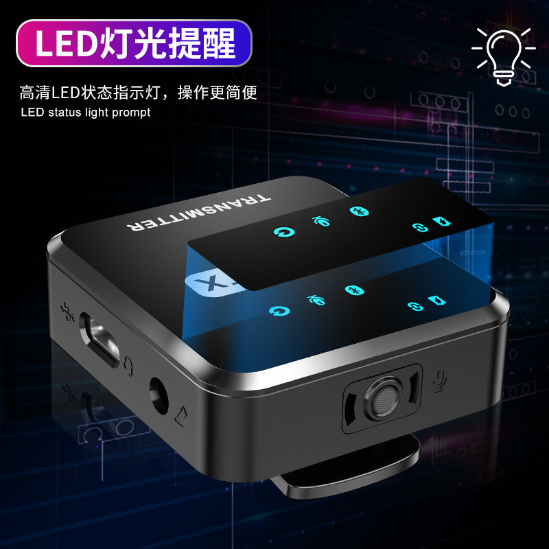 Lavalier type two-way monitoring wireless microphone, support camera, mobile phone sound card, live video shooting, noise reduction and radio