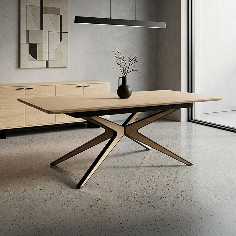 dining table retractable foldable negotiation table accessible luxury modern casual spray mdf table dining table
