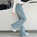 Girls' denim jeans - spring/autumn  new collection: stylish flare pants for kids and teens. this year's trendy cable knit jeans