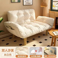 Cream cloud lazy sofa double reclining rental house bedroom no-wash small apartment foldable dual-purpose sofa bed