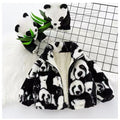 Boys' thickened outerwear autumn winter  new girls' faux fur kids' rabbit fleece winter clothes baby fluffy sweater trendy