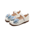 Preppy stylekidsflats square toe springnew arrivalk-style big bowsgirl princess shoes children's leather shoes