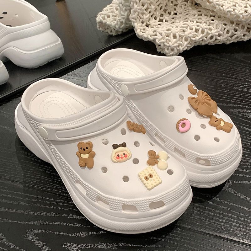 Women's clogs - trendy, cute, and versatile summer footwear: anti-slip, chunky platform, closed-toe design - perfect for beach, work, or everyday wear