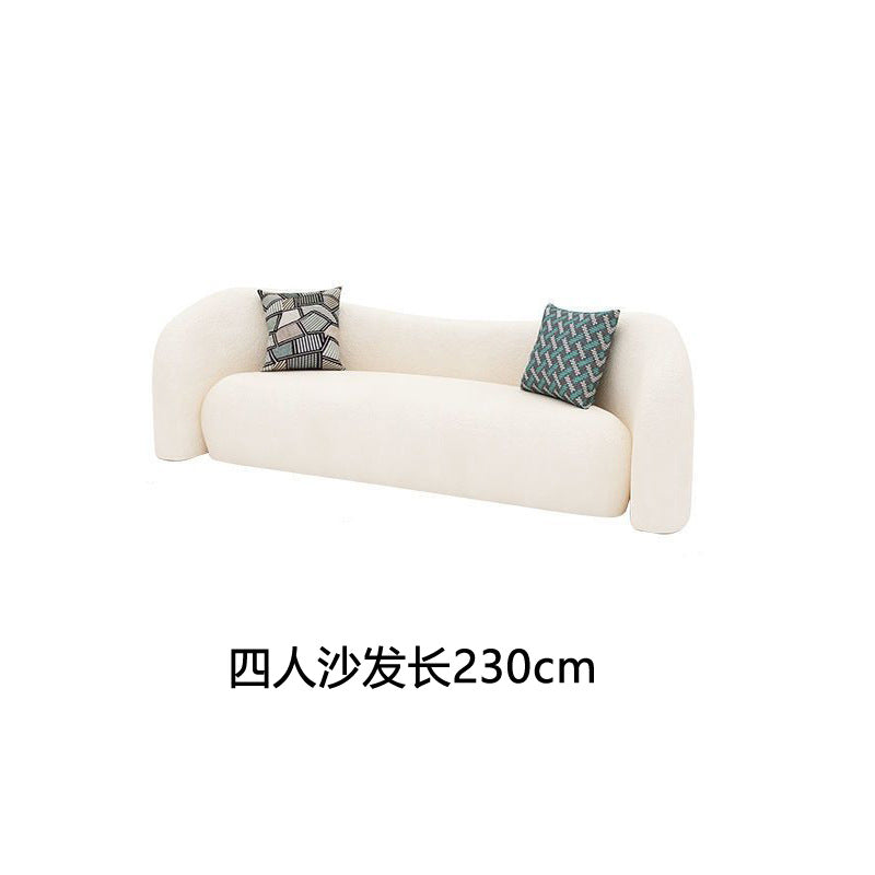 Nordic cream style live broadcast room lambswool sofa simple popular b&b small apartment shaped beauty salon accessible luxury style