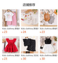 Kids clothing cross-border exportfall and winternew arrival kids red collar whitedress baby children's clothing