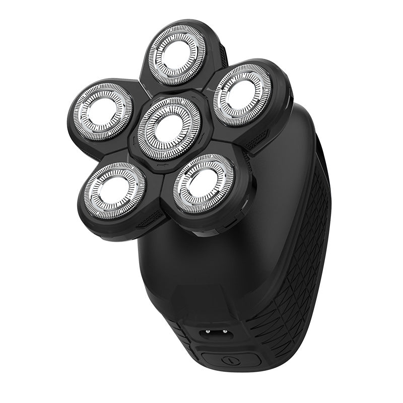 New arrival electric shaver, bald shaver, six-head shaving, self-service rechargeable razor, 8w efficient shaving