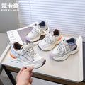 Vancahao girls' lightweight fashion sneakers,  spring/autumn new korean style kids' trendy running shoes, chunky sneakers