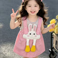 Girls' summer outfits : new, stylish and chic baby overalls dress, trendy short-sleeve girls' clothing